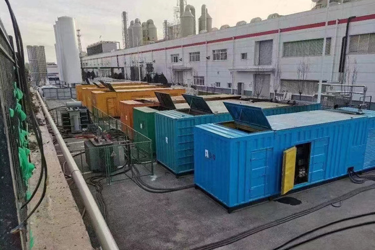 柯城发电机租赁施工现场